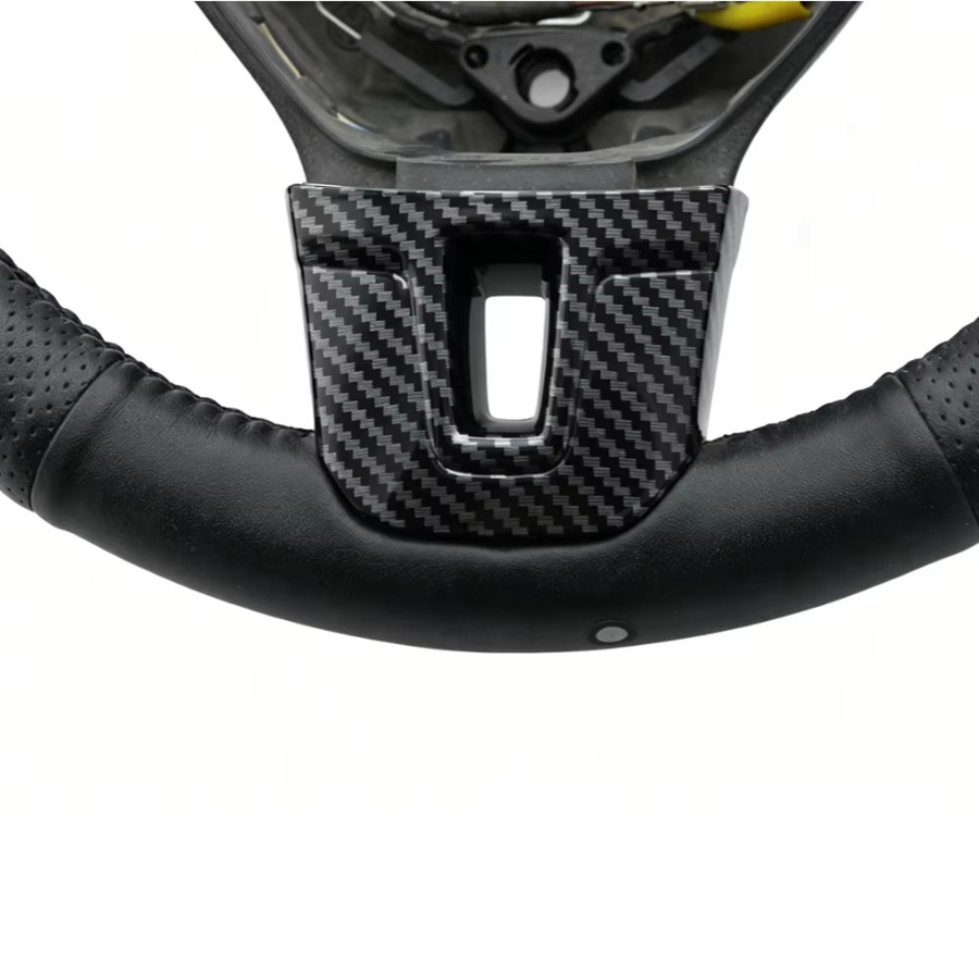 Lenkradabdeckung Zierleiste für VW Golf Mk6 Passat B7 CC EOS Tiguan Jetta Touran Sharan Caddy in Schwarz von A Little Change - Bild 3
