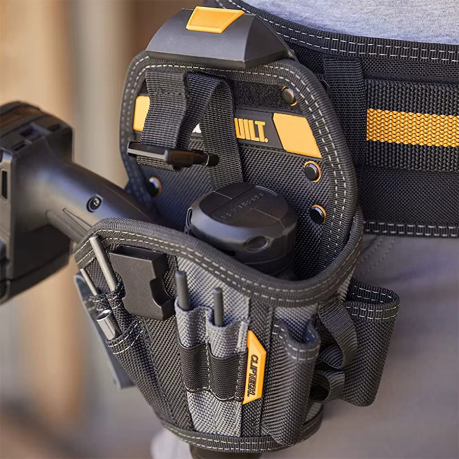 TOUGHBUILT ClipTech Bohrholster in Schwarz, robuste Werkzeugtasche für Elektriker und Zimmerleute - Bild 3
