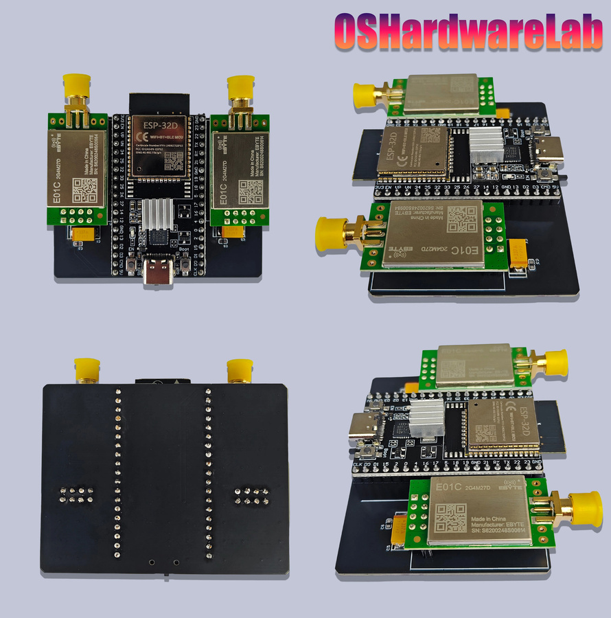 ESP32 DevKitC + NRF24L01 E01C-2G4M27D Modul-Entwicklungsboard mit Bluetooth und WLAN von TLXT - Bild 3