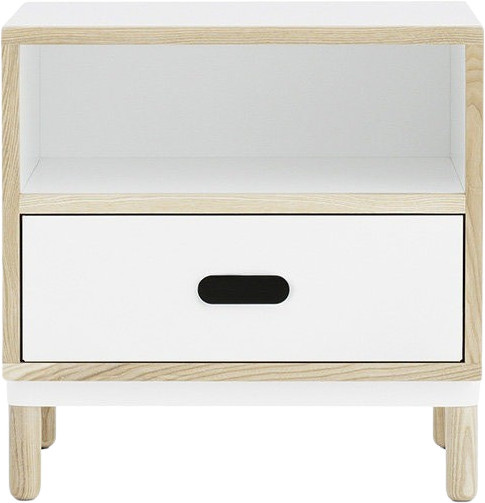 Normann Copenhagen Kabino Nachttisch in Weiß aus Esche und Aluminium im skandinavischen Design - Bild 1