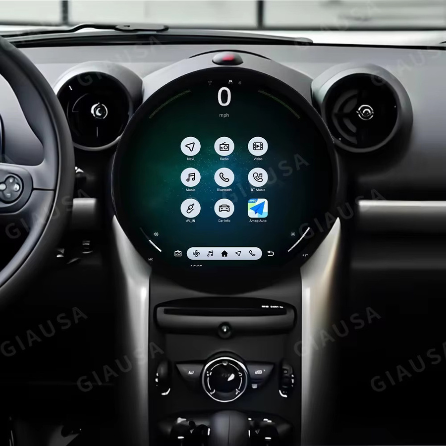 MZ Upgrades Multimedia-Videoplayer mit 11,7 Zoll Display für BMW Mini Cooper R56 R60 R51 (2006-2015) mit Android Auto, CarPlay, GPS und 4G in Schwarz - Bild 3