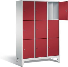 C+P Garderobenschrank Classic in Rubinrot und Lichtgrau, H: 185,0 cm, B: 120,0 cm, T: 50,0 cm - Bild 1