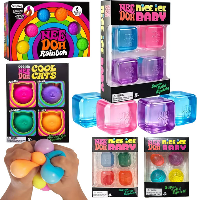 Schylling Needoh Mini, Fidget Toys, 4er-Set - Bild 1