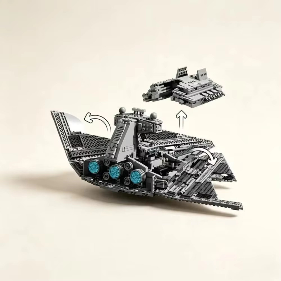 Hot Toys Star Wars Interstellar Conflict Imperialer Sternenzerstörer, Baustein-Modell, 1555 Teile, ab 14 Jahre - Bild 4