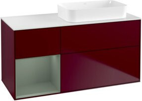 V&B Waschtischunterschrank Finion mit Wandbeleuchtung in Peony Matt, B/T: 120 x 60 cm - Bild 1