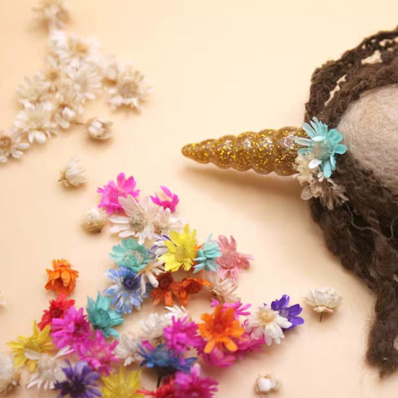 Bunte getrocknete Blumen aus Kunstharz für DIY-Schmuck und Epoxidkunst, 1 Box - Bild 3