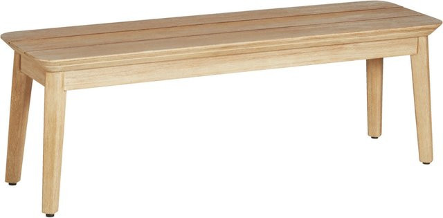 VEGA Outdoor Sitzbank Costo aus Holz in Beige-Braun, B/T/H: 133 x 40 x 45 cm - Bild 1