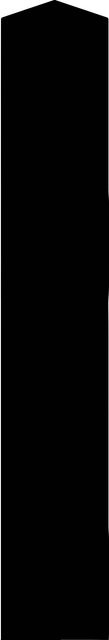 Holzpfosten Kiefer Kantholz Schwarz B/T/H: 7 x 7 x 270 cm - Bild 1