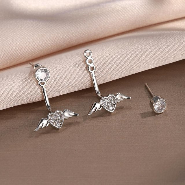 Lucky Star Jewelry Hängeohrring, Schmetterling, Zirkon, Damen, Mädchen - Bild 1