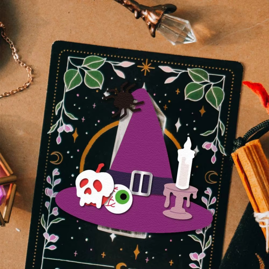 Metall Hexenhut Stanzformen für DIY Scrapbooking und Kartenherstellung mit Prägefunktion - Bild 3