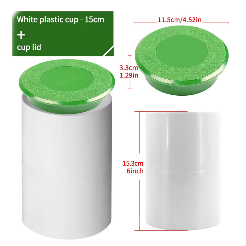 PGM Golf Putting Green Loch-Cup Abdeckung Ring aus Kunststoff in Weiß, Durchmesser: 15 cm, Höhe: 10 cm - Bild 2