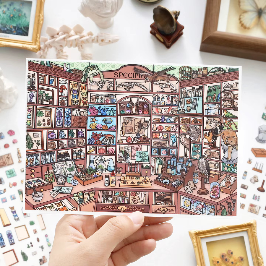 Ästhetische Mini-Küchenutensilien Aufkleber für Scrapbooking und DIY-Bastelarbeiten, Mehrfarbig - Bild 1