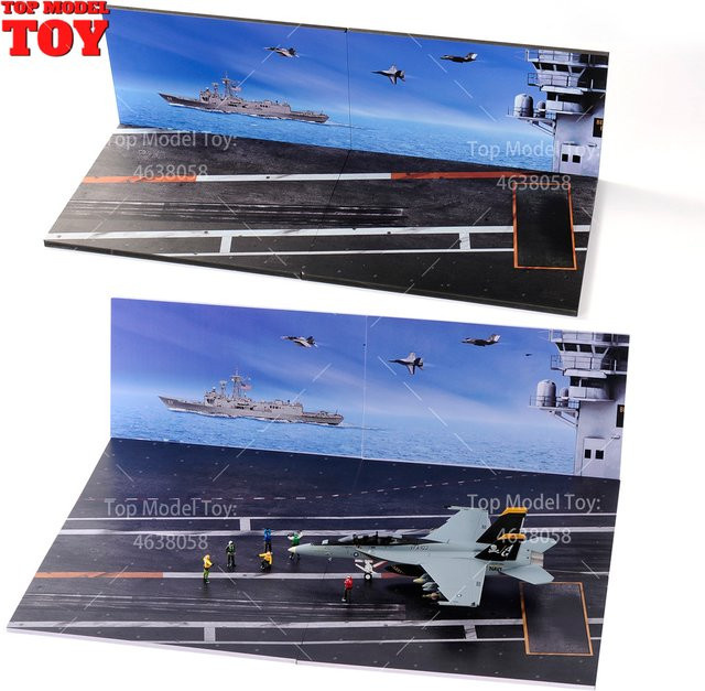 MAK Flugzeugszene Hintergrundbrett, Maßstab 1:72, Diorama Figurenmodell - Bild 1