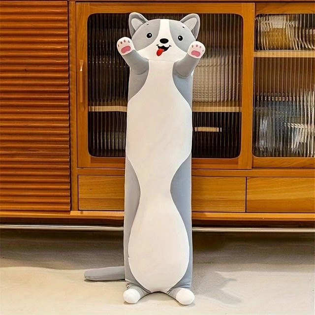Binchi Fitness Shiba Inu Plüschkissen, graue, 50cm - Bild 1