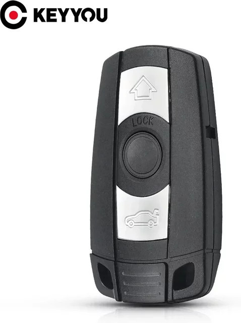 Keyyou Smart Car Key Shell Fall für BMW 1 3 5 6 Serie E90 E91 E92 E60 in Schwarz - Bild 1