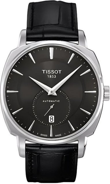 Tissot Armbanduhr Automatik, Edelstahlgehäuse, 40 mm, Lederarmband, Herren - Bild 1