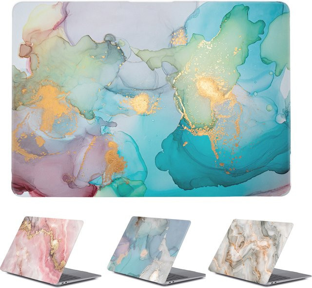 Marmor-Design Laptop-Hülle für Apple MacBook Pro und MacBook Air in Multicolour als Hartschale - Bild 1