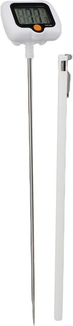 Digitales Zuckerthermometer mfySpace mit Topfklammer aus Edelstahl und 180 Grad drehbarer Sonde in Weiß - Bild 1