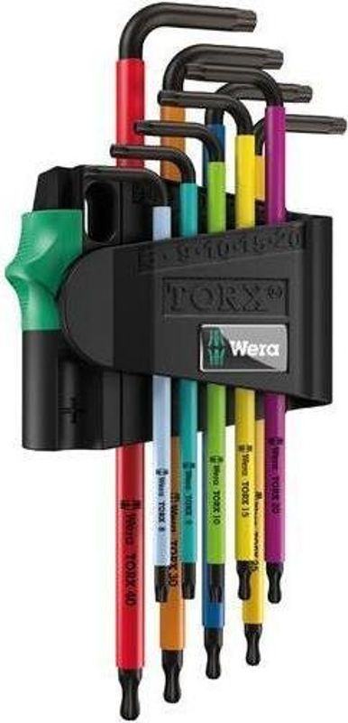 Wera Winkelschraubendreher-Set 9-teilig TORX BO Multicolour - Bild 2