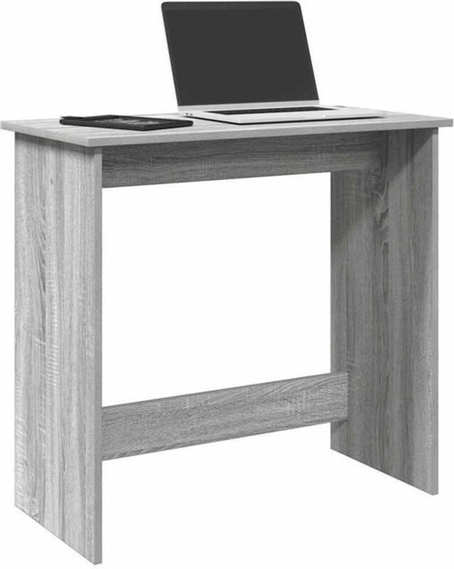 Vidaxl Schreibtisch in Grau aus Holzwerkstoff im klassischen und minimalistischen Design, B/T/H: 80 x 40 x 75 cm - Bild 1