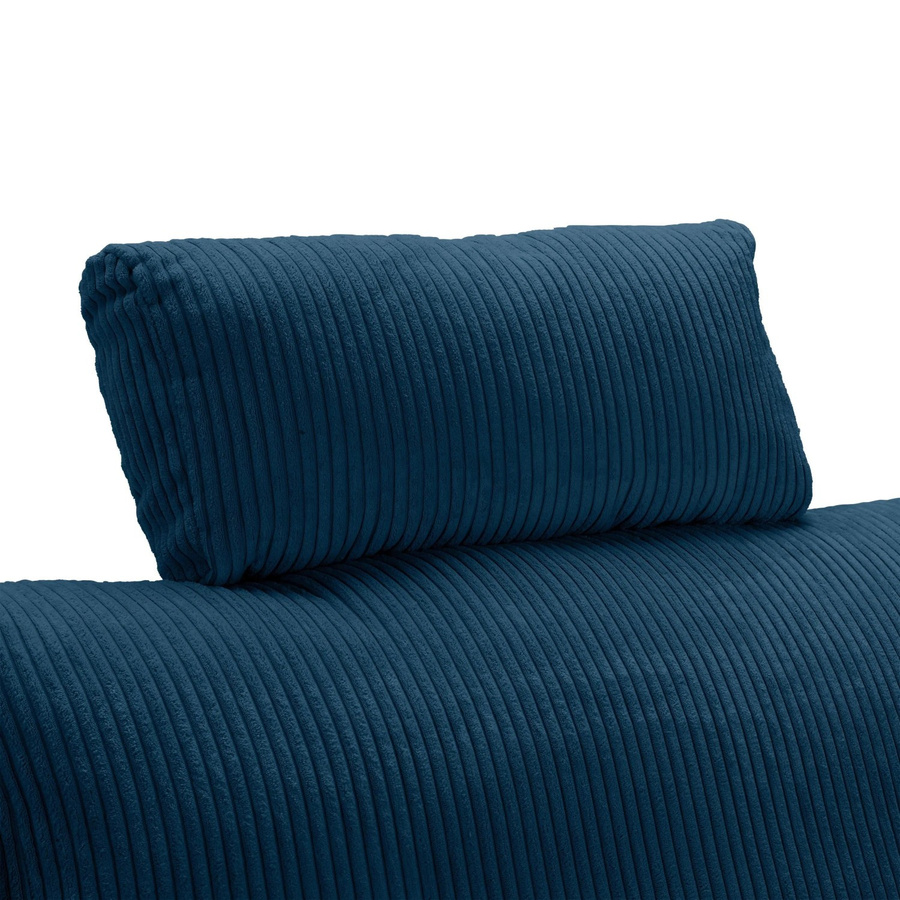 Mömax Kopfstütze Lille in Blau aus Velours - Bild 2