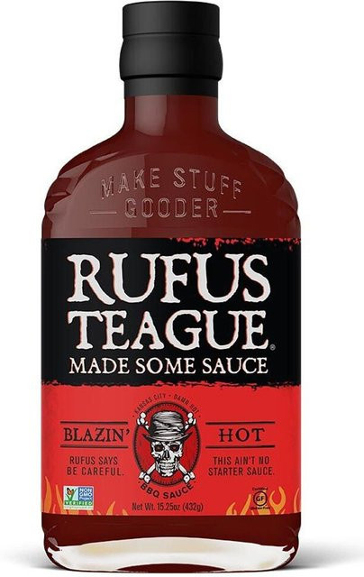 Rufus Teague Blazin Hot BBQ Sauce scharf 423 g - Bild 1