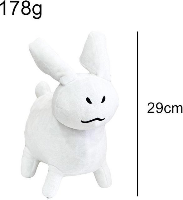 Yiran toy Gubby Kaninchen Plüschtier, Weiß Schwarz - Bild 1