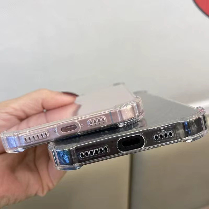 Transparente Silikonhülle für Apple iPhone Modelle, stoßfeste und weiche TPU-Schutzhülle in Klar - Bild 2