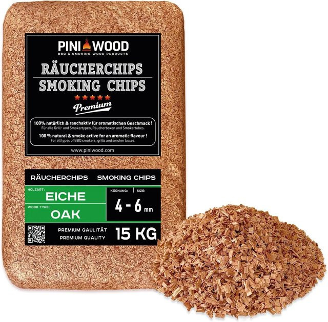 PINI Räucherchips Eiche 15 kg - Bild 1