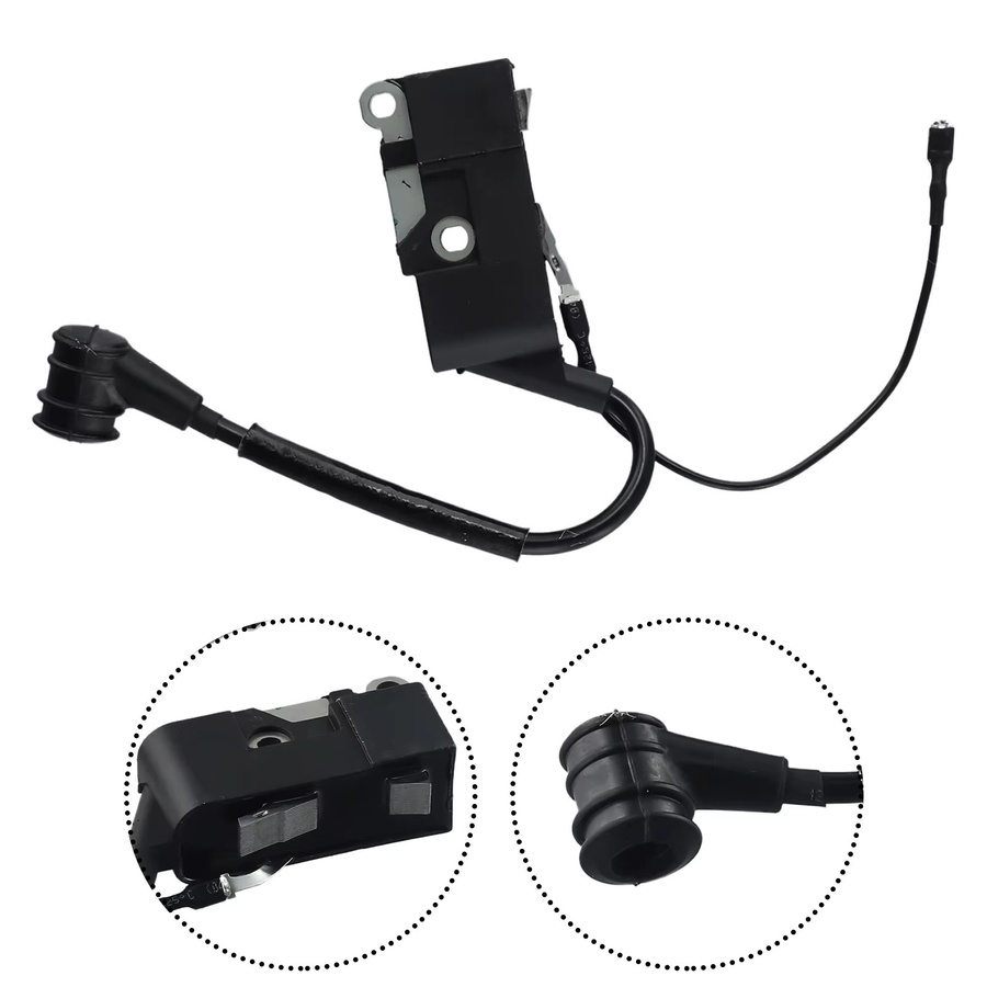DAZZLEEX Zündspule für chinesische Kettensägen und Trimmer der Modelle 4500 5200 5800 152F-100A (45CC 52CC 58CC), Schwarz - Bild 2