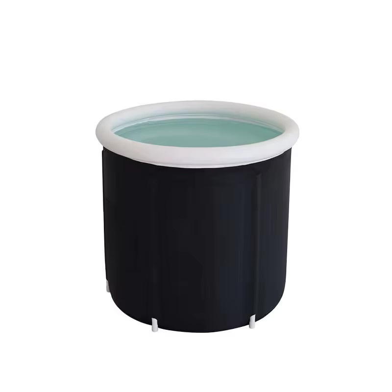 MAYZANEN Tragbares Eisbad Lumi, Aufblasbare Whirlpool-Eisbadewanne für Kaltwassertherapie, Farbe: Schwarz - Bild 2