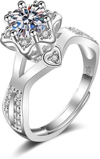 Ring 925 Silber, Zirkonia, Damen - Bild 1