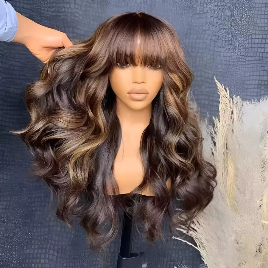 Remy Wear To Go Echthaar-Perücke, Highlight Blonde, mit Pony - Bild 1