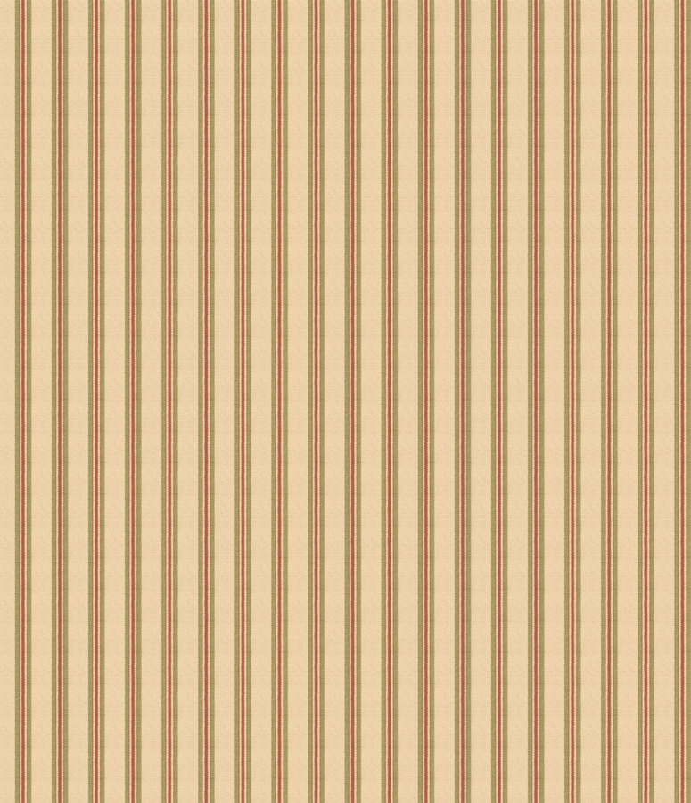 Mulberry Home Tapete Somerton Stripe in Moss Green und Beige, Vlies-Tapete mit abstraktem Streifenmuster im klassischen Design - Bild 1