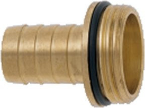 GEKA plus 1/3 Verschraubung mit O-Ring, Messing, Gold, AG G1.1/4, 25mm - Bild 1