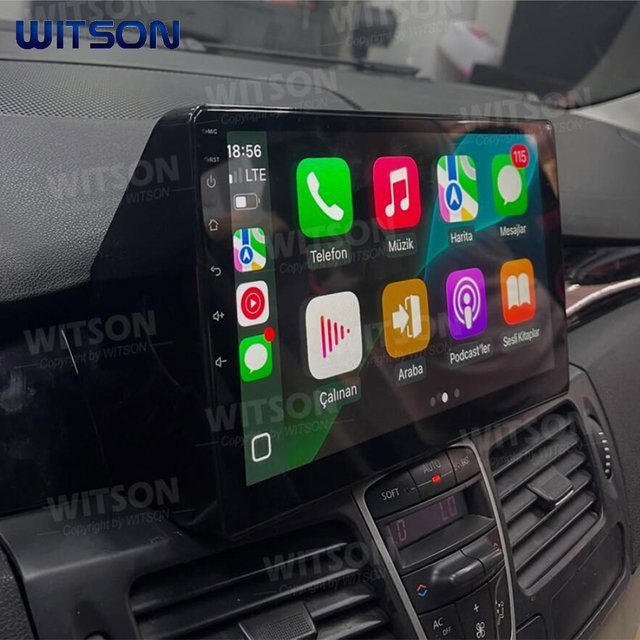 WITSON 9-Zoll Multimedia-Autoradio mit GPS und CarPlay für Renault Laguna 3 und Latitude, Schwarz - Bild 1