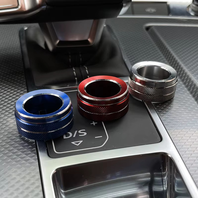 Kosero Rückspiegel Einstellknopf Dekoration Ring Aufkleber für Audi A6L A7 A8 RS 6/7 Q8 S6 S7 SQ8 S8 S8L Innenverkleidung - Bild 3