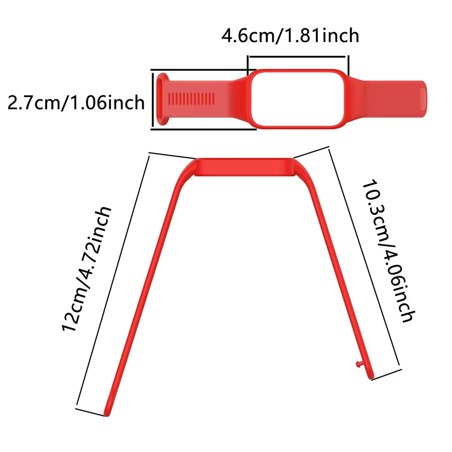 ATOPKEY Armband für Xiaomi Band 9 Aktive, Xiaomi Band 8 Aktive und Redmi Band 3 in Rot - Bild 2