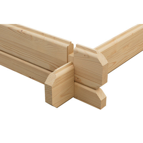 Mr. GARDENER Blockbohlenhaus Malta 2 aus Holz in Beige mit B/H/T: 344 x 217 x 250 cm - Bild 1