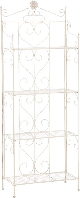 TPFGarden Regal Lenna im Landhausstil, Farbe Antik-Creme, B/T/H: 60 x 30 x 160 cm - Bild 1