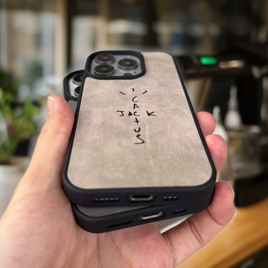 VNTK Streetwear Hiphop Handyhülle aus Mikrofaser Leder für iPhone 17 16 15 14 13 12 11 Pro Max Plus - Bild 4