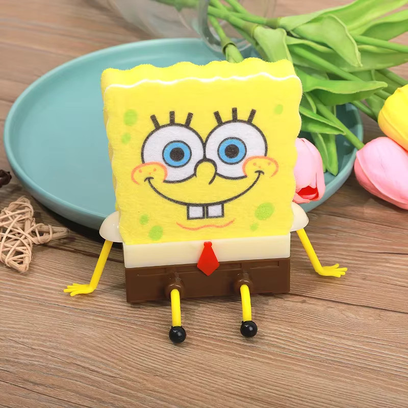 SpongeBob Spülbecken-Abtropfkorb und Schwammhalter von Potdemiel in Gelb aus Kunststoff - Bild 2