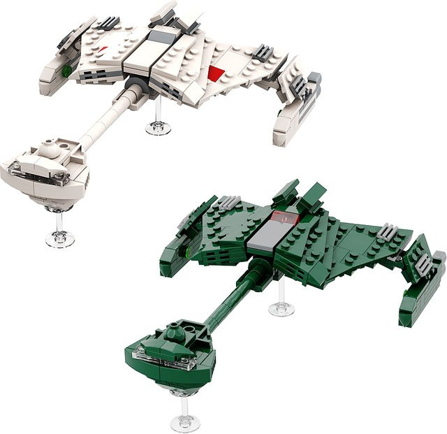 Gobricks MOC Klingons D7 Battles Cruiser, Modell Baustein, Raumschiff - Bild 1