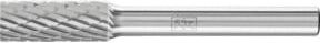 PFERD Hartmetall Frässtift Zylinder ZYA universal mittel kreuzverzahnt, Durchmesser: 8 mm, Länge: 20 mm, Schaft-Durchmesser: 6 mm, Farbe: Silber - Bild 1