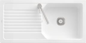 Villeroy & Boch Spüle Linara 60 Flat, flächenbündig, CeramicPlus, weiß - Bild 1