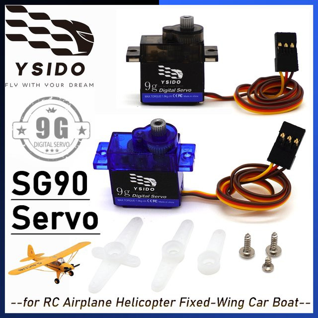 YSIDO Mini-Servo SG90, digitales Servo, Metallgetriebe - Bild 1