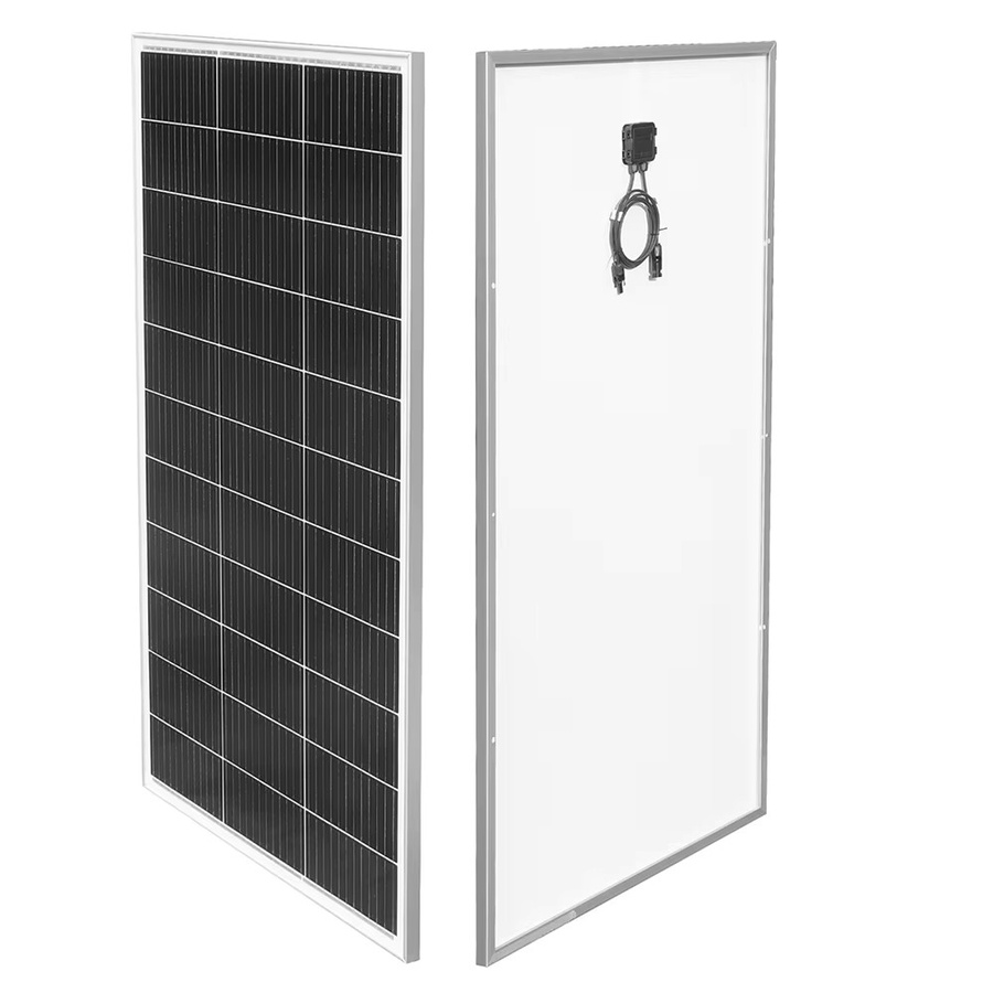 xinpuguang Solar-Balkon-Kraftwerk 400W mit Glas-Solarpanel und Wechselrichter in Schwarz - Bild 1