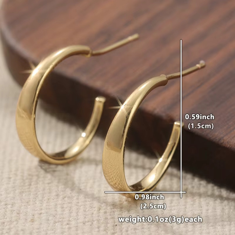 YoYo Creolen, vergoldet, Gold, Damen - Bild 4