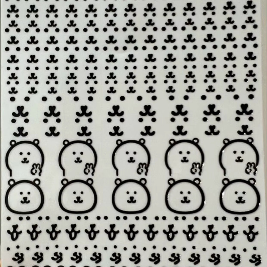 Chiikawa Cartoon Bär Aufkleber Set wasserfest und kratzfest zur Dekoration von Wasserflaschen und Computern - Bild 2