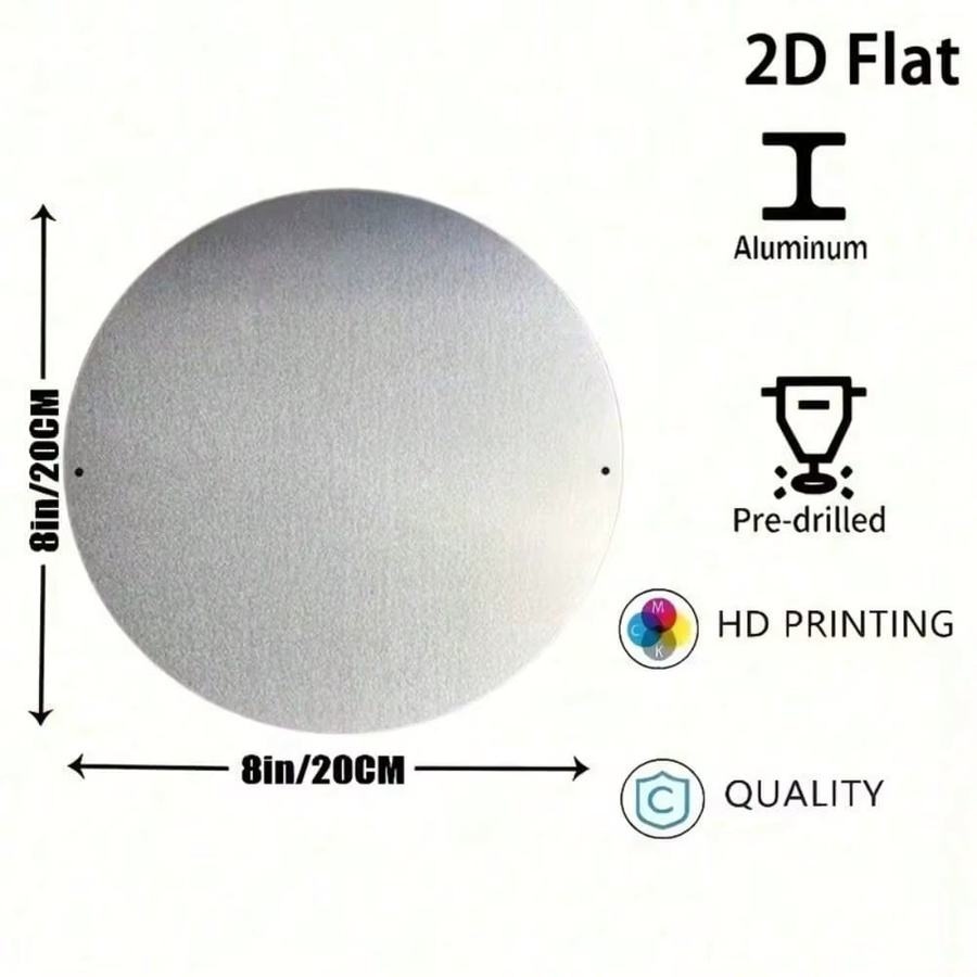 CIFBUY Vintage Rundes Metallschild aus Aluminium als Wanddekoration für Garage und Werkstatt, Durchmesser: 30,48 cm - Bild 2